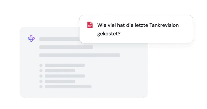 Fragen stellen über Dokumente hinweg
