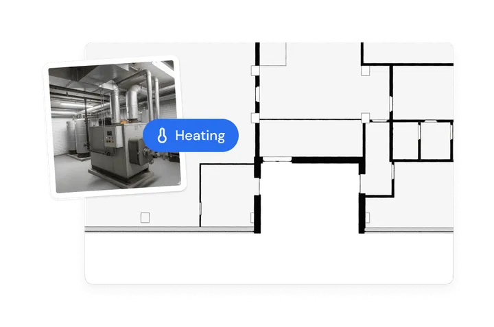 Mapping onto floor plans