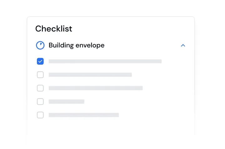 Custom checklists